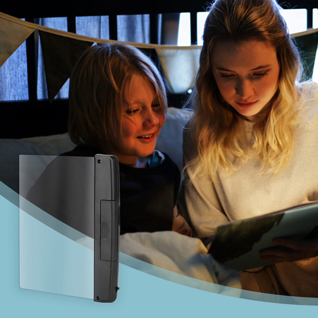 Book Reading Light Panel Lamp - Black