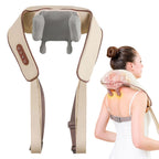Electric Neck, Shoulder & Back Massager (Battery 1800mAh) - Cream