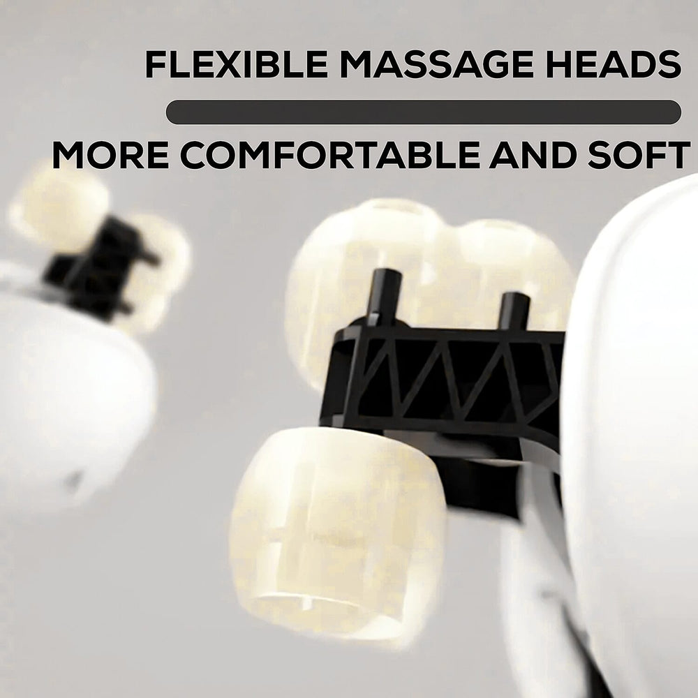Electric Neck, Shoulder & Back Massager (Battery 1800mAh) - Cream