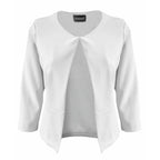Anonymous Crepe Bolero (Size 14) - Ivory