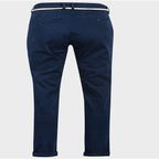 Ladies Cotton Blend Trousers with Rope Belt (Size - L) - Blue