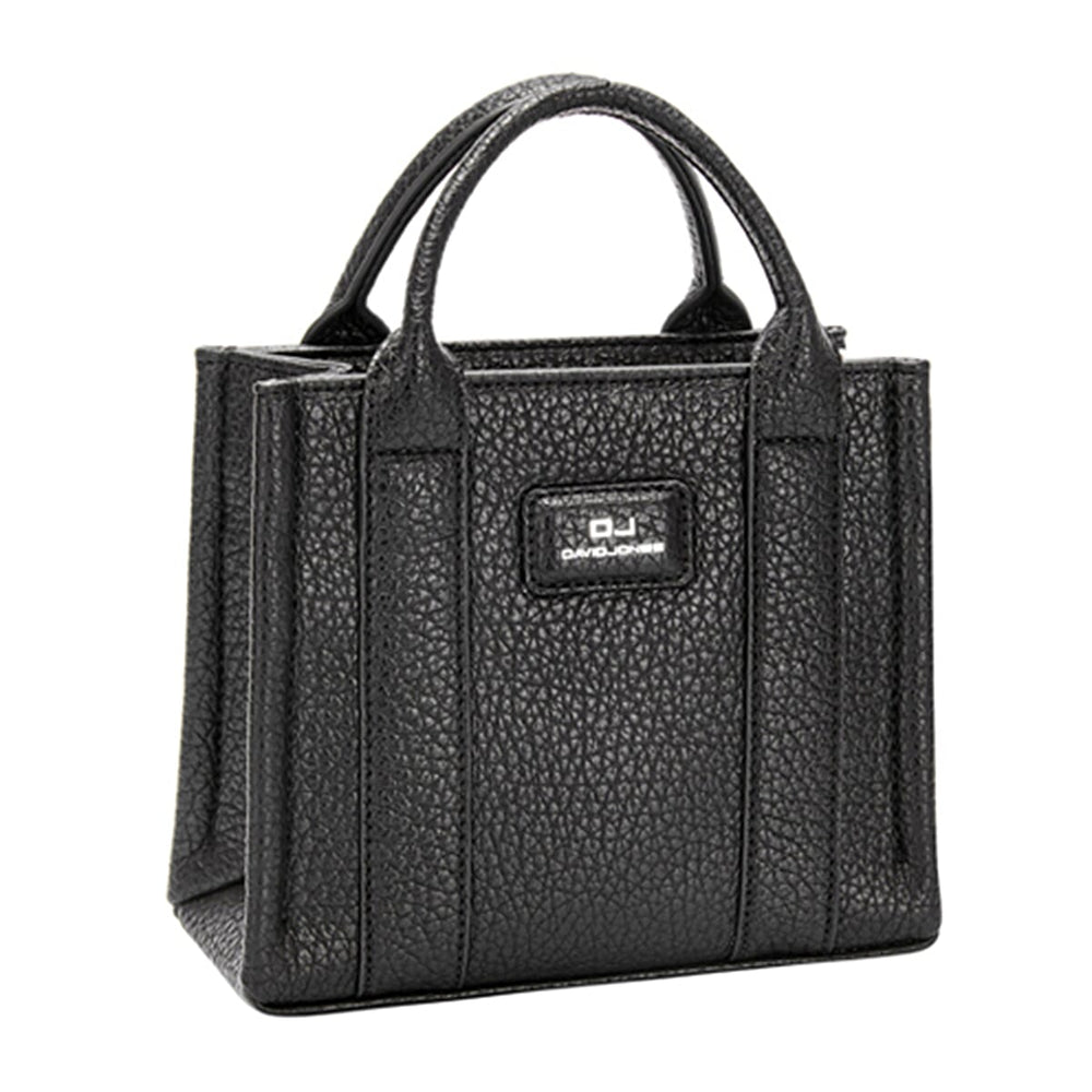 David Jones Square Top Handle Bag - Black