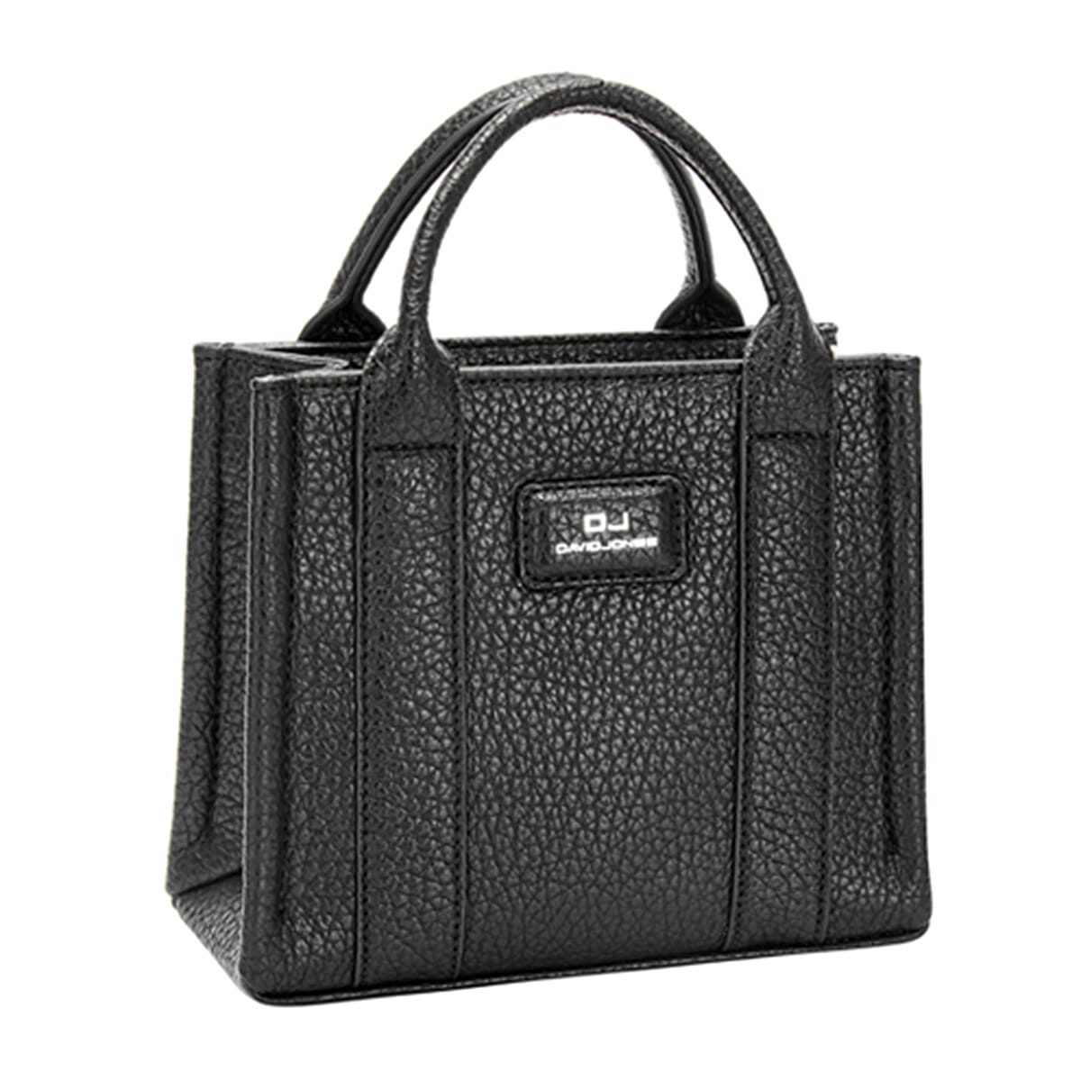 David Jones Square Top Handle Bag - Black