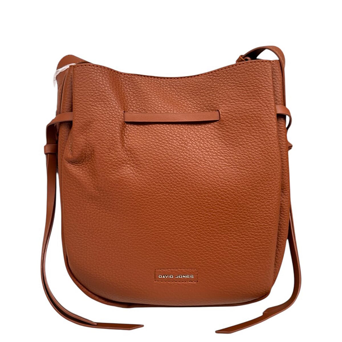 David Jones Unisex Crossbody Bag - Designed in Paris (Size - One Size) - Cognac