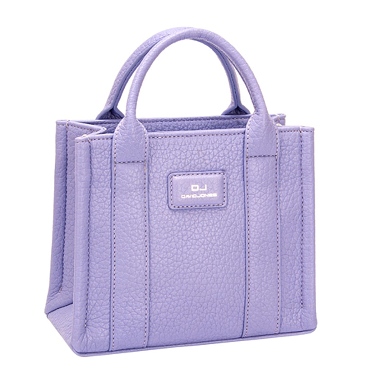 David Jones Square Top Handle Bag - Purple