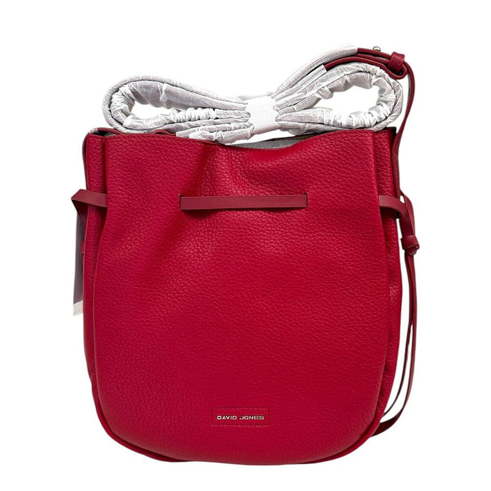 David Jones Unisex Crossbody Bag - Designed in Paris (Size - One Size) - Red