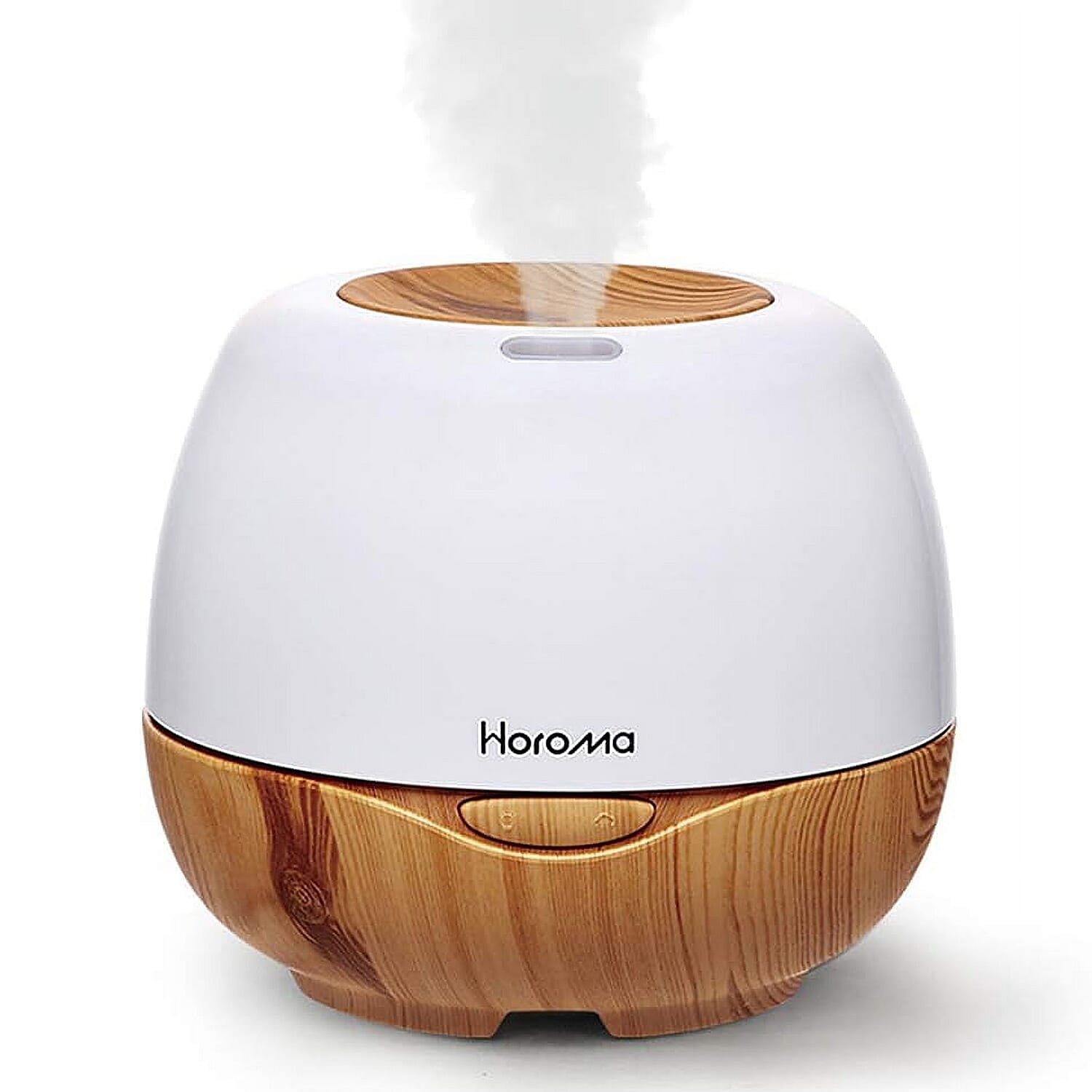 HOROMA Essential Oil Diffuser 300ml - Aromatherapy and Cool Mist Humidifier, 7 LED Lights. White