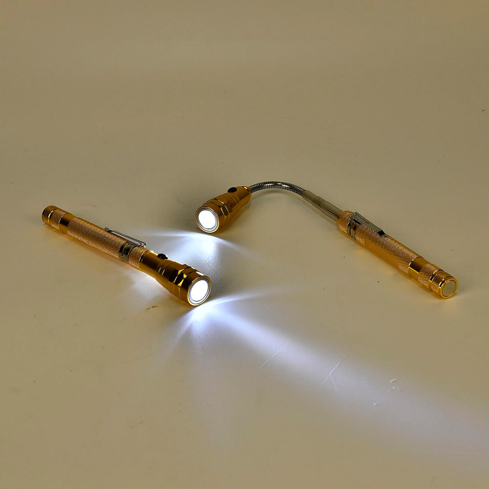 TJC Essential Set of 2 LED Flexible Magnetic Flashlight - Champagne