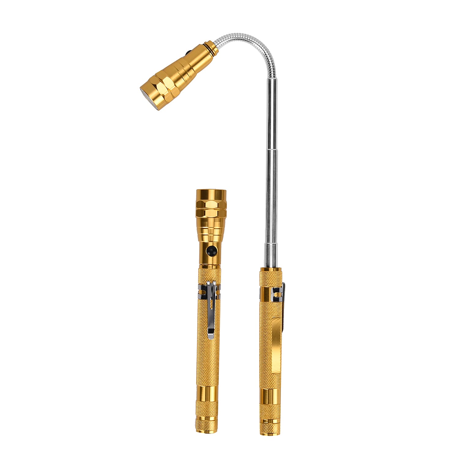 TJC Essential Set of 2 LED Flexible Magnetic Flashlight - Champagne