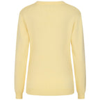 Emreco Womens Knitted Bubble Textured Round Neck Jumper (Size L) - Lemon