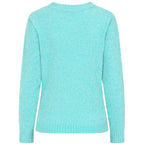 Emreco Plain Round Neck Chenille Jumper (Size M) - Turquoise