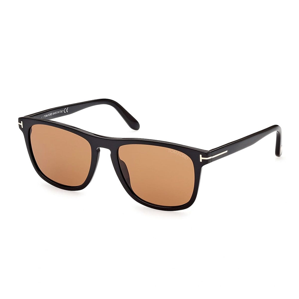 One Time Designer Closeout - Tom Ford Unisex Wayfarer Sunglasses - Black