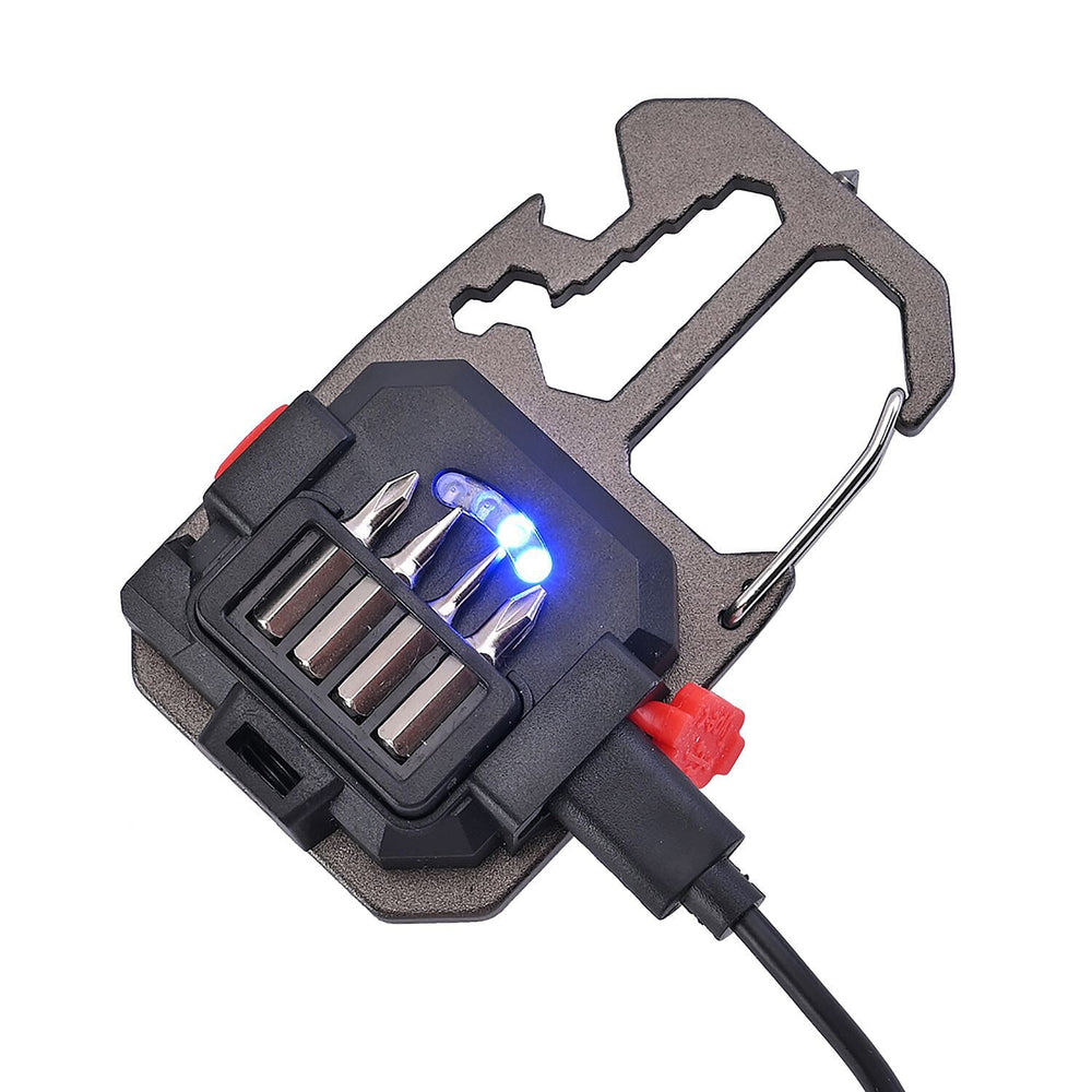 COB rechargeable keychain light - Black