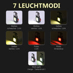 COB rechargeable keychain light - Black
