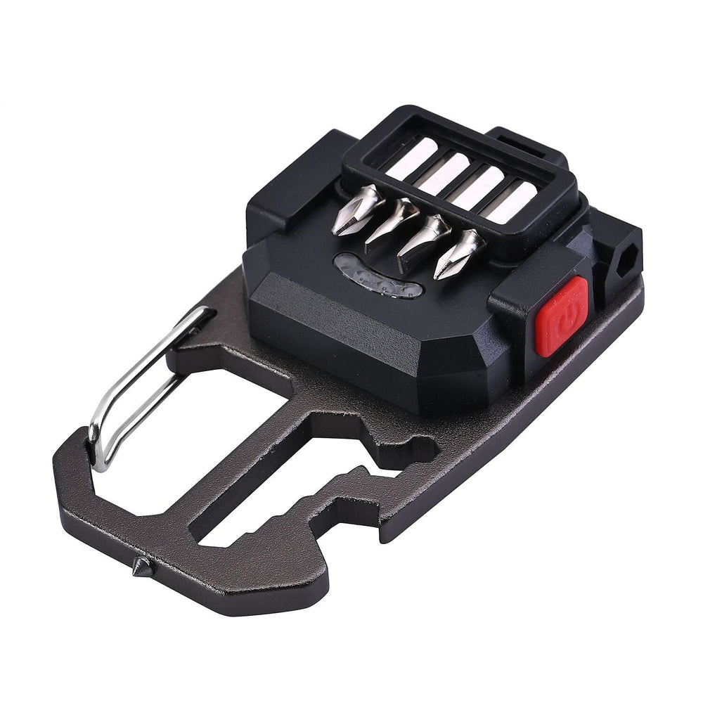 COB rechargeable keychain light - Black