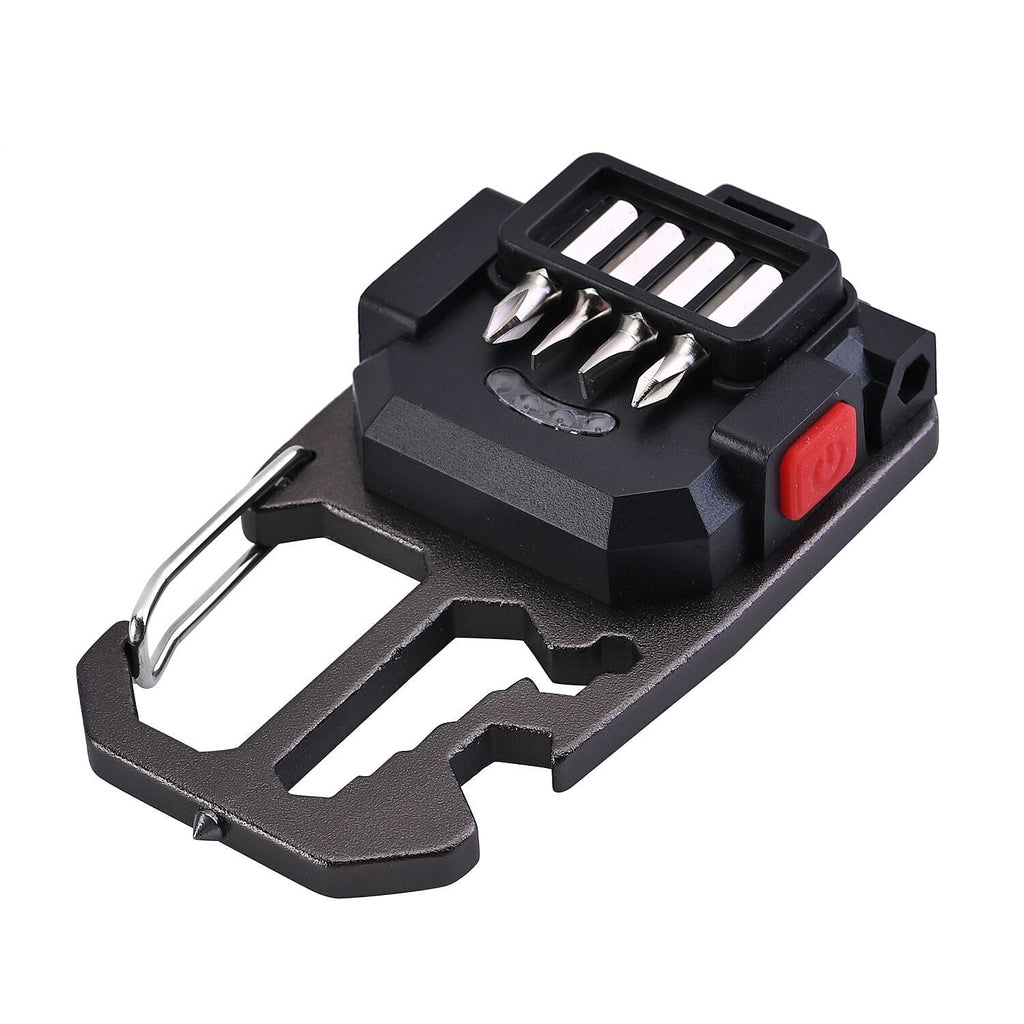 COB rechargeable keychain light - Black