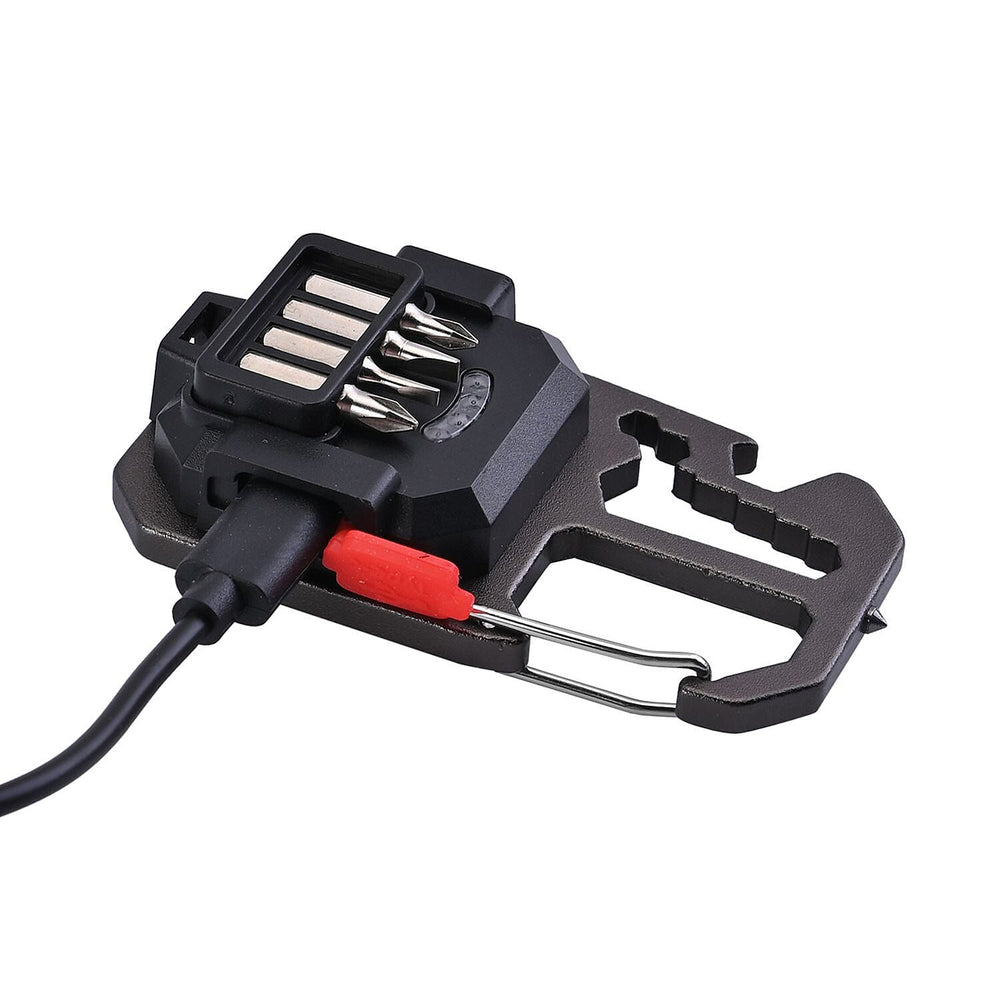 COB rechargeable keychain light - Black