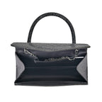Crystal Patterned Clutch (Size 22x6x14 cm) - Black & AB