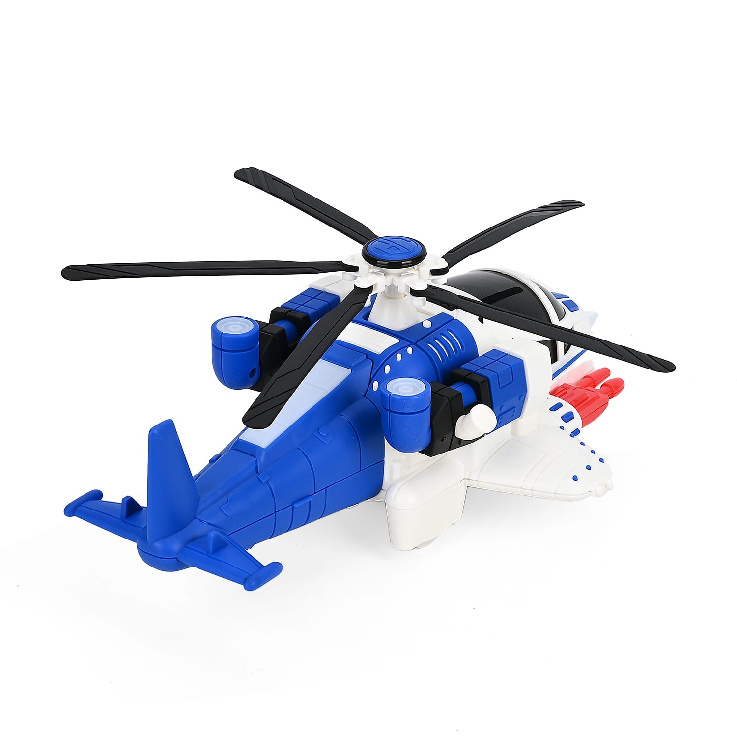 Electronic Light Music Fighter Plane - Blue