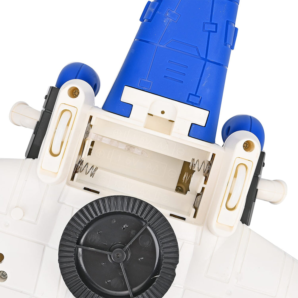 Electronic Light Music Fighter Plane - Blue