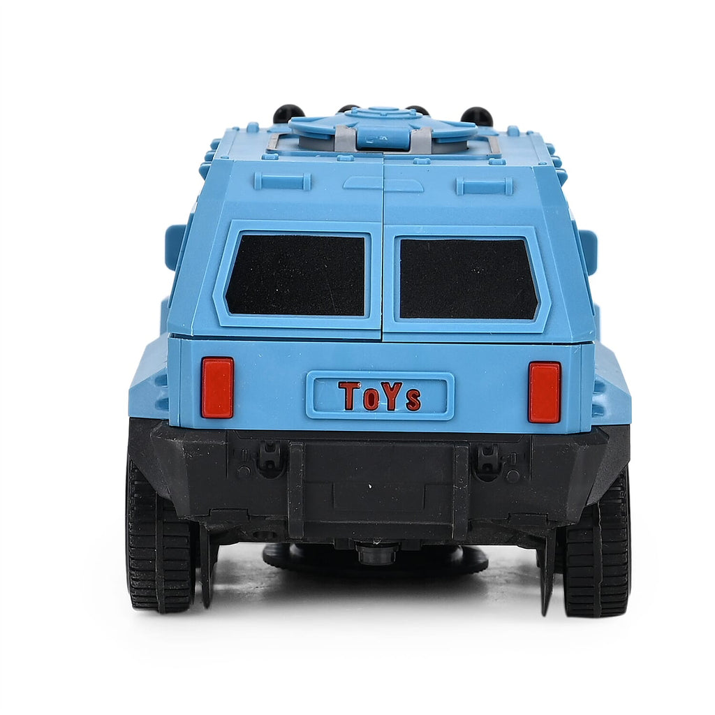 Electronic Light Music Army Truck - Blue