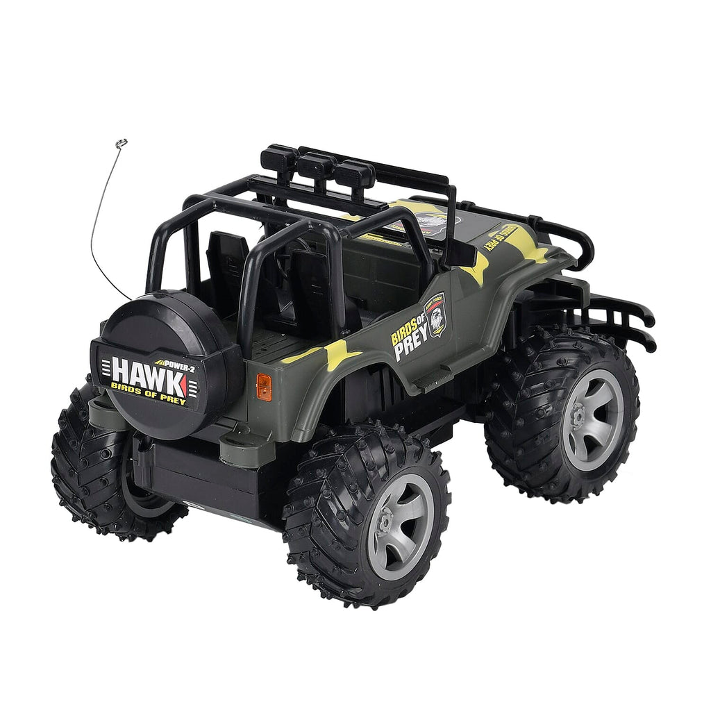 4 wheel drive monster truck;  Rechargeable 4.8V battery - Green