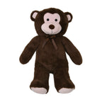 Giant Stuffed Poseable Monkey - Brown - White
