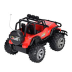 4 wheel drive monster truck;  Rechargeable 4.8V battery - Red