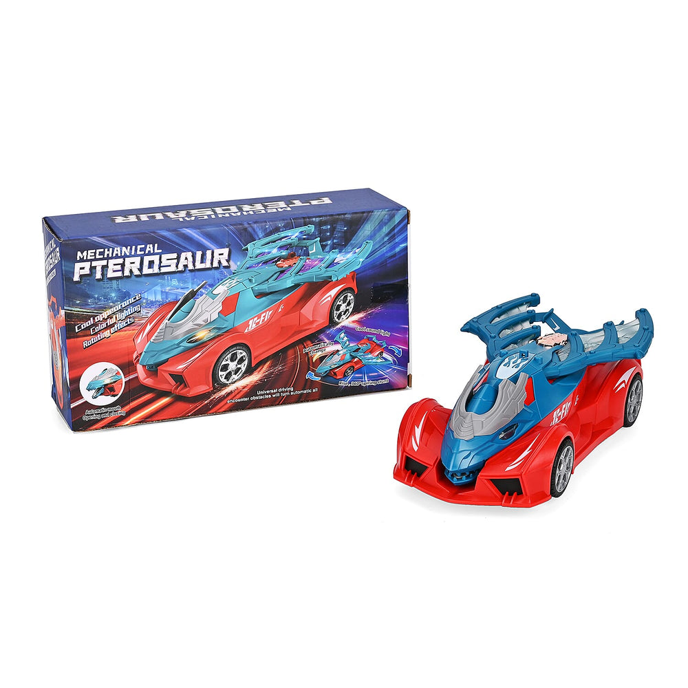 Electronic Light Music Mechanical Wing Dragon Car - Red