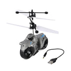 I -FLY Sensitive Flying Motorbike With USB Cable - Colourful LED Light (3.7v75Mah Battery) - Grey