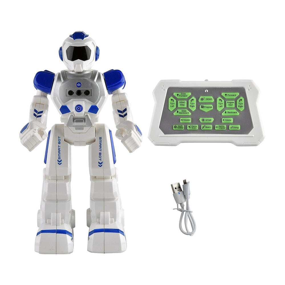 Gesture Remote Control Smartbot Robot with 20 Function (2x1.5vAAA Batteries,Not Incl.) - White