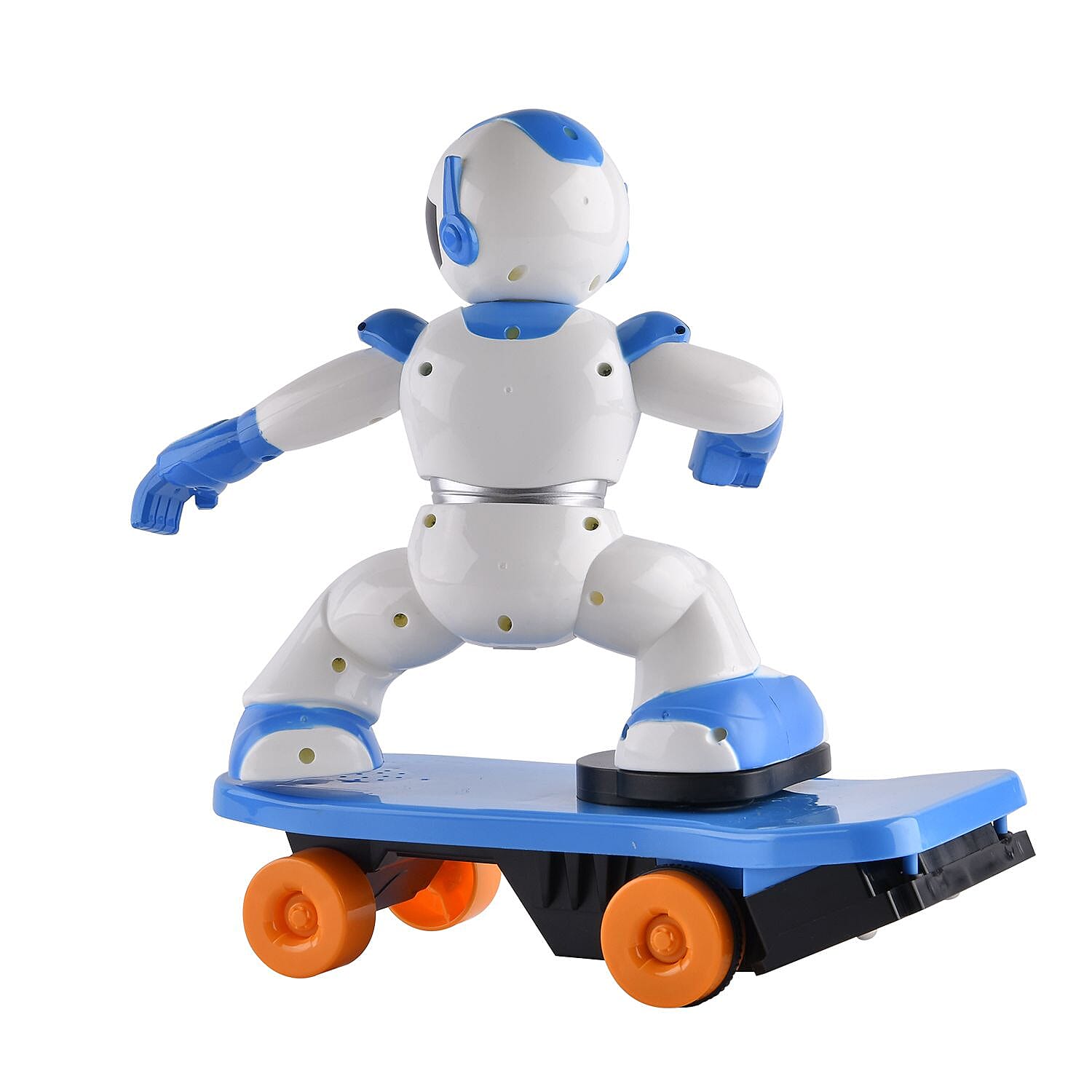 Skateboard Robot with 360 Degree Rotation & Remote Control (4xAA Battery Not Inc.) 27x16cm