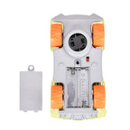 Racing Car with Color changing lights and Music, Easy To Assemble - (Size-7.0x15.2x6.3cm) Orange