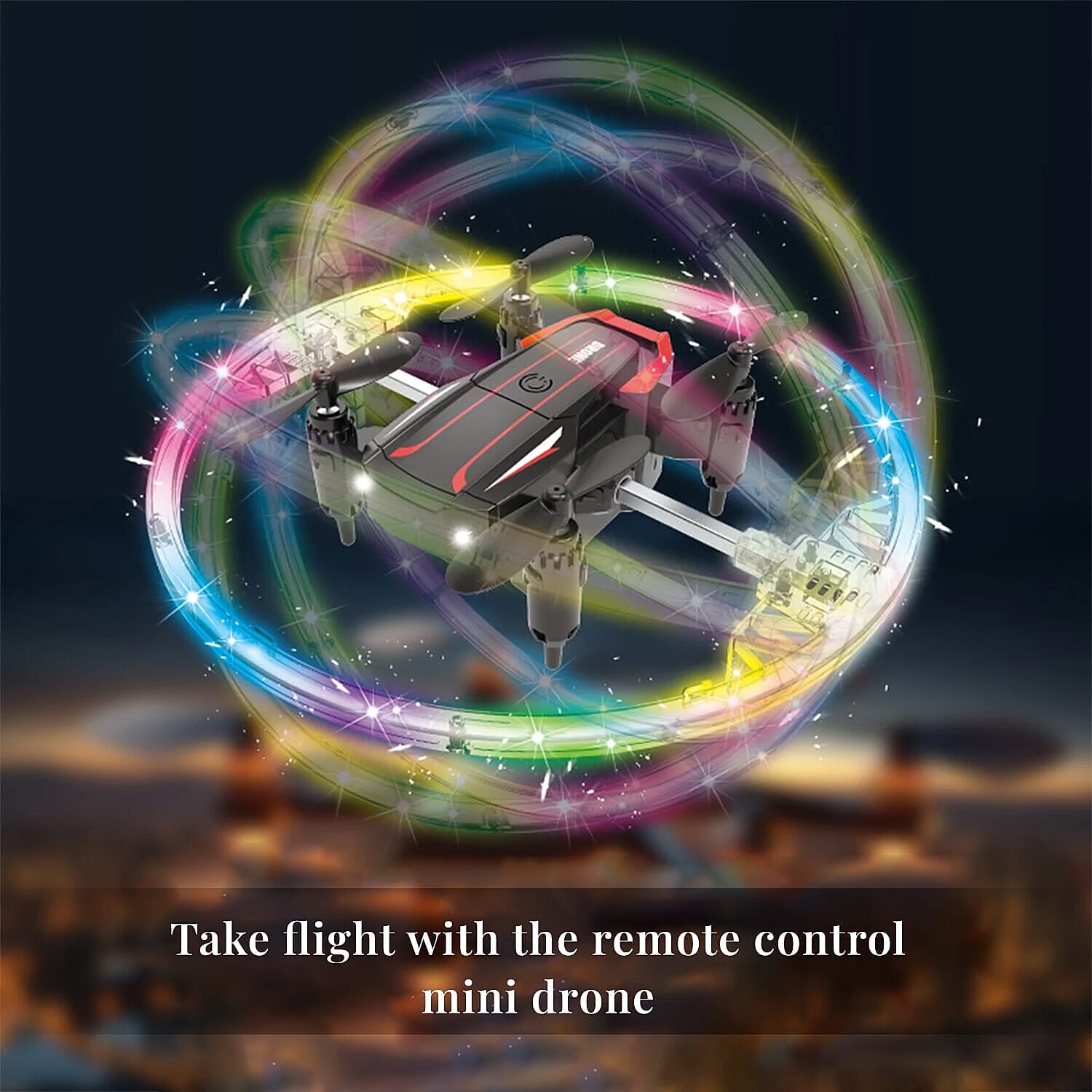 BK2 Advanced 2.4GHZ Remote Control Mini Quadcopter Drone - Black