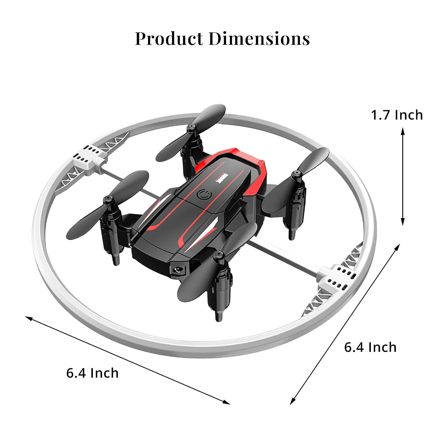 BK2 Advanced 2.4GHZ Remote Control Mini Quadcopter Drone - Black