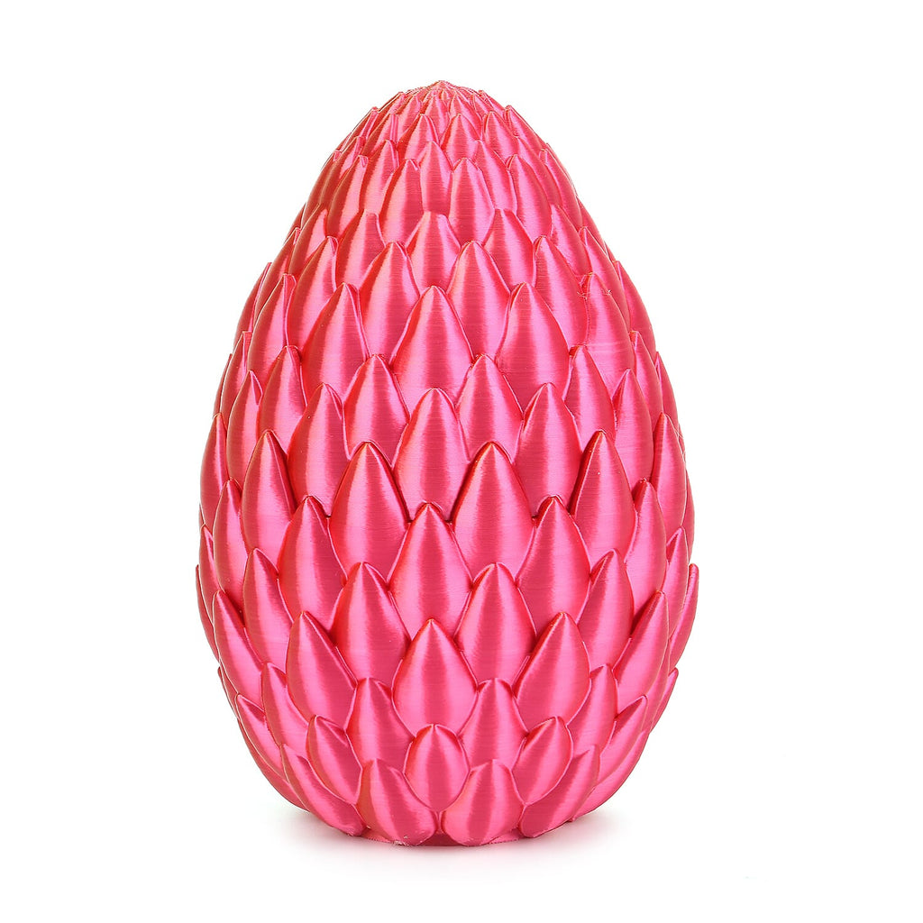 3D Printed Dragon Egg with Hidden Dragon (16x10.2cm) - Green - Blue