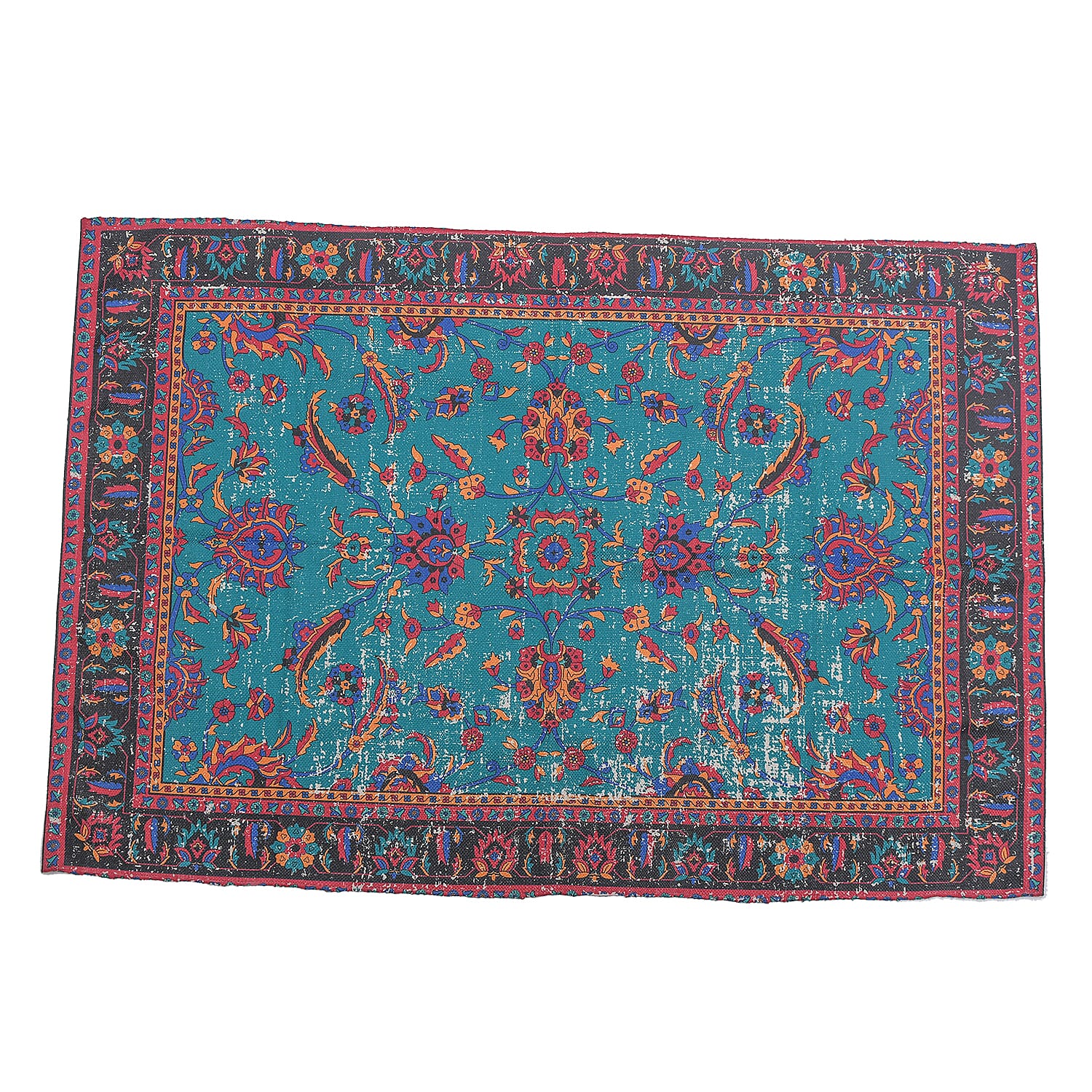 Durable Antique Persian Style Rug (Size 180x120 Cm) - Teal