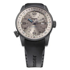 TRASER P68 Pathfinder Automatic Swiss Made Automatic 20ATM WR Beige Dial - Black Case Mens Watch with Black Rubber Strap