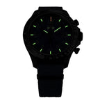 TRASER P67 Officer Chrono Swiss Made Quartz 10ATM WR Blue Dial - Black Case Mens Watch with Blue NATO Fabric Strap