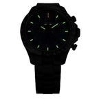 TRASER P67 Officer Chrono Swiss Made Quartz 10ATM WR Blue Dial - Black Case Mens Watch with Blue Stainless Steel Strap