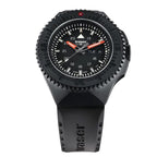 BRAND NEW -TRASER P69 Black Stealth Swiss Made Quartz 20ATM WR Black Dial - Black Case Mens Watch with Black Black Silicone Strap