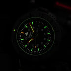 BRAND NEW -TRASER P69 Black Stealth Swiss Made Quartz 20ATM WR Black Dial - Black Case Mens Watch with Black Black Silicone Strap