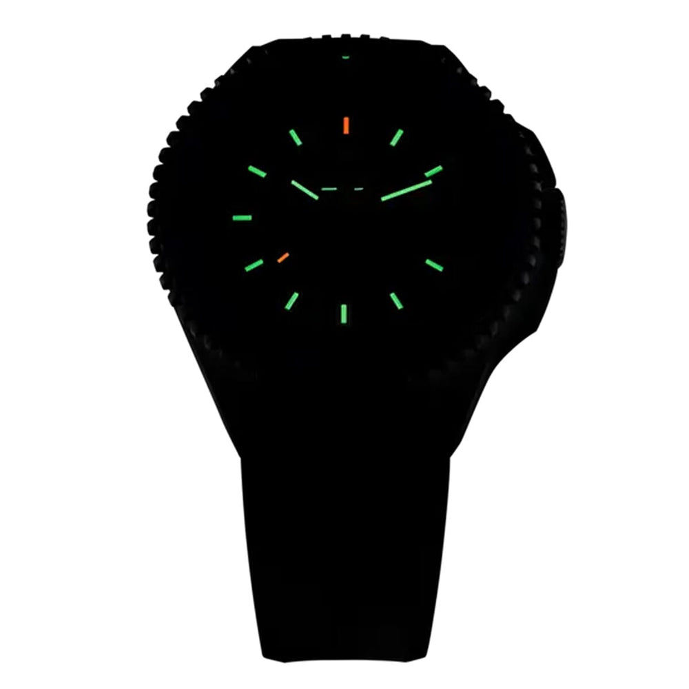 BRAND NEW -TRASER P69 Black Stealth Swiss Made Quartz 20ATM WR Black Dial - Black Case Mens Watch with Black Black Silicone Strap