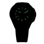 BRAND NEW -TRASER P69 Black Stealth Swiss Made Quartz 20ATM WR Black Dial - Black Case Mens Watch with Black Black Silicone Strap