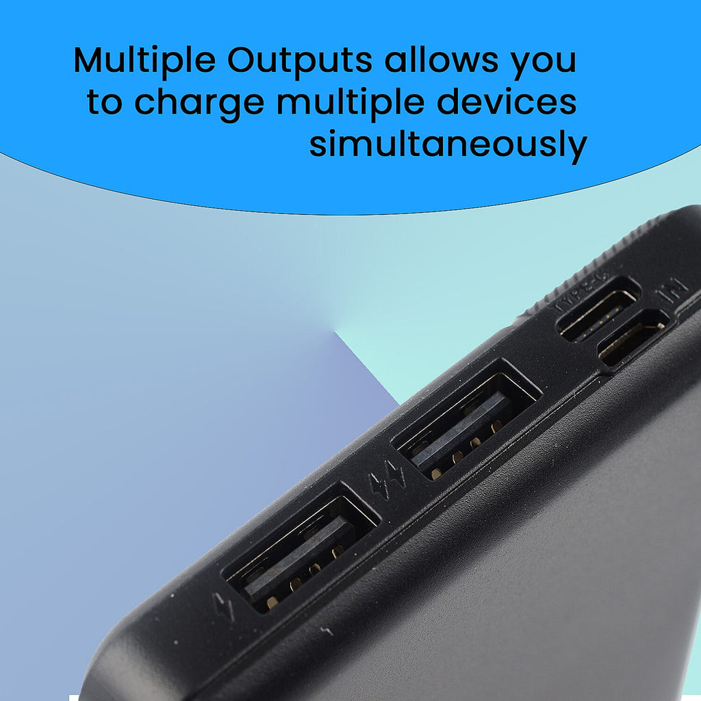 Mega Closeout Buy - 12000 mAh Powerbank - Black