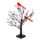 Tree Lamp with 60 Warm White LED Copper Wire Lights (53 cm) - Red