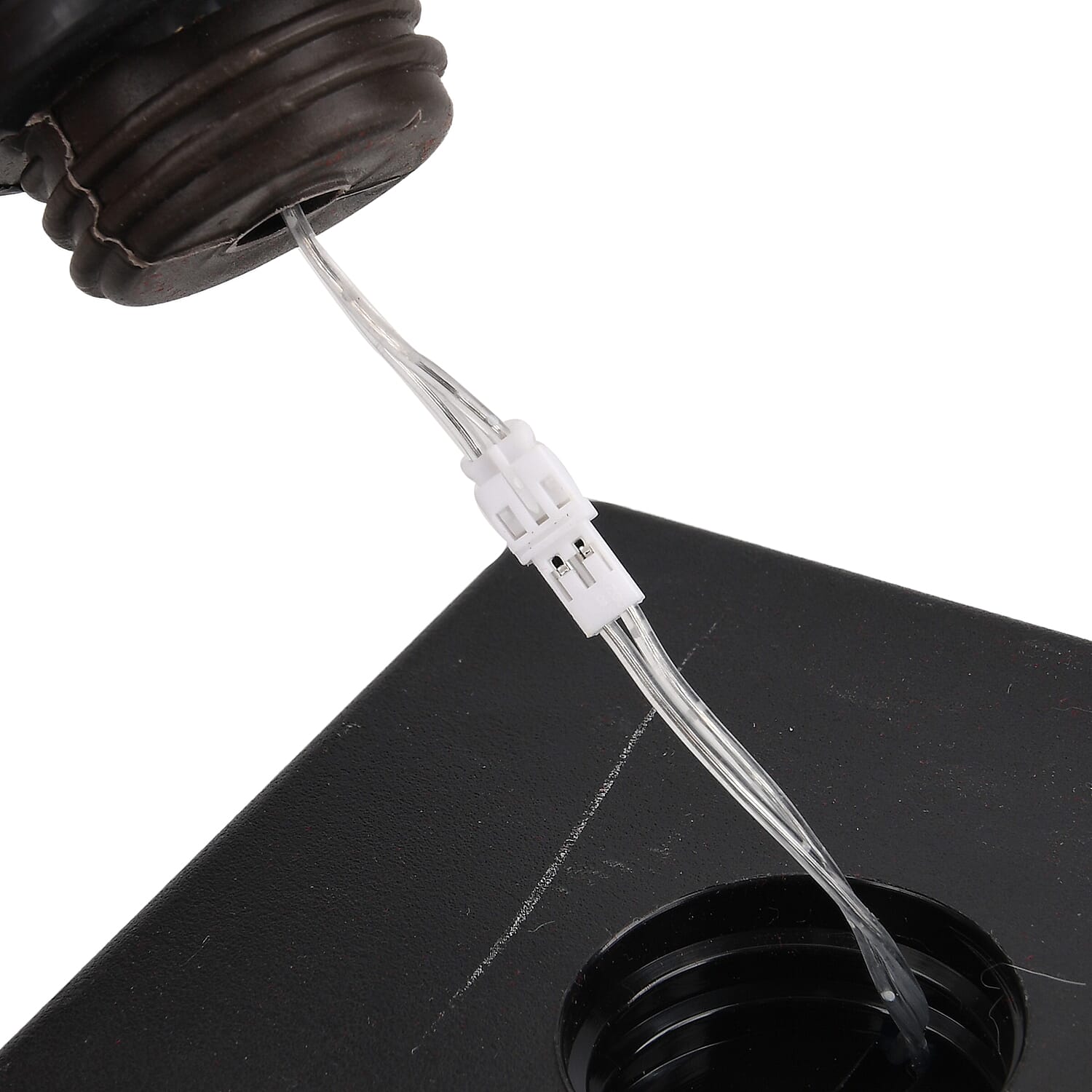 Tree Lamp with 60 Warm White LED Copper Wire Lights (53 cm) - Red