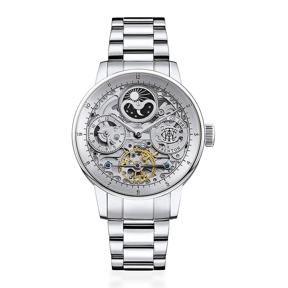 Mens Trenton The Jazz Automatic Skeleton Watch With Moonphase Function & Lifetime Warranty