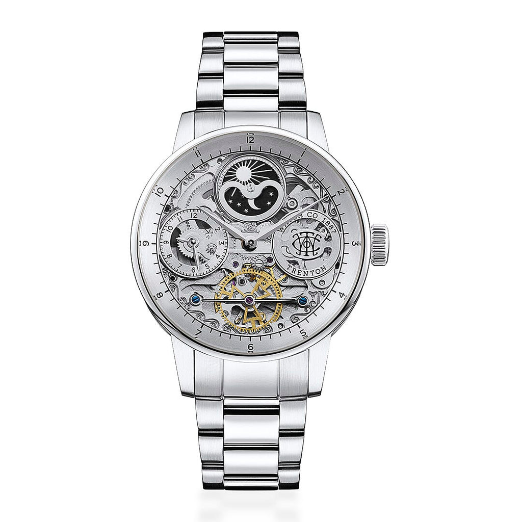 Mens Trenton The Jazz Automatic Skeleton Watch With Moonphase Function & Lifetime Warranty