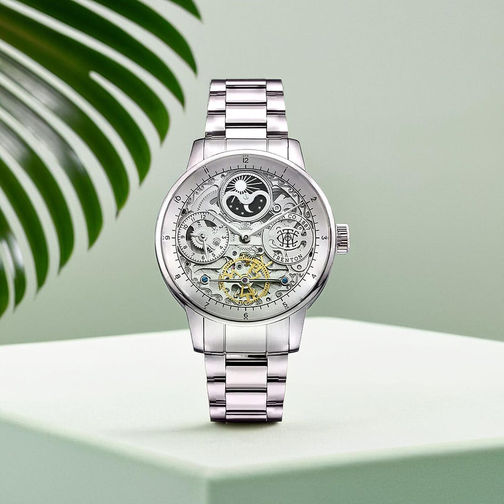 Mens Trenton The Jazz Automatic Skeleton Watch With Moonphase Function & Lifetime Warranty